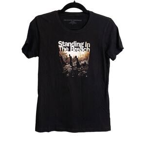 Jackson Browne T-Shirt M Black Standing In The Breach Graphic Merch Short Sleeve